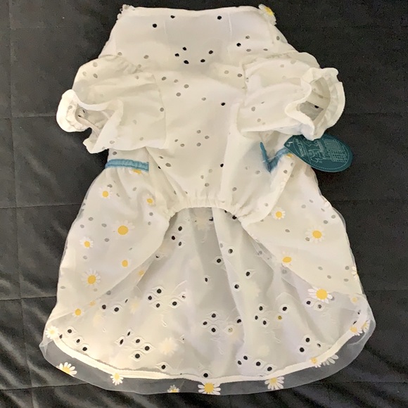 Adorably Pretty White Daisy Tutu Doggie 🐶 Dress - Picture 3 of 4